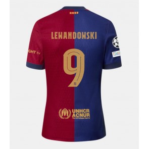 Barcelona Robert Lewandowski #9 Replika Hjemmebanetrøje 2024-25 Kortærmet